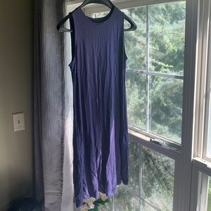 Plain high neck dress